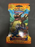 Factory Sealed Pokemon XY Flashfire 10 Card Booster Pack in Retail Blister Shell