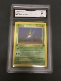 GMA Graded 1999 Pokemon Jungle 1st Edition #58 ODDISH Trading Card - NM 7