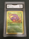 GMA Graded 1999 Pokemon Fossil 1st Edition #46 EKANS Trading Card - NM-MT+ 8.5