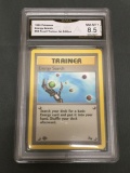 GMA Graded 1999 Pokemon Fossil 1st Edition #59 ENERGY SEARCH Trading Card - NM-MT+ 8.5