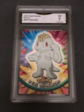 GMA Graded 2000 Topps Pokemon TV Animation #66 MACHOP Trading Card - NM 7