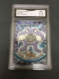 GMA Graded 2000 Topps Pokemon TV Animation #62 POLIWRATH Trading Card - NM+ 7.5