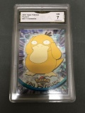 GMA Graded 2000 Topps Pokemon TV Animation #54 PSYDUCK Trading Card - NM 7