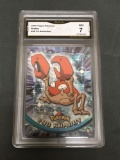 GMA Graded 2000 Topps Pokemon TV Animation #98 KRABBY Trading Card - NM 7