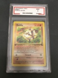 BSG Graded 1999 Pokemon Jungle 1st Edition #55 MANKEY Trading Card - MINT 9