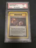 BSG Graded 1999 Pokemon Fossil 1st Edition #62 MYSTERIOUS FOSSIL Trading Card - MINT 9