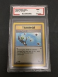 BSG Graded 1999 Pokemon Fossil 1st Edition #59 ENERGY SEARCH Trading Card - MINT 9