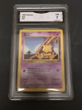 GMA Graded 1999 Pokemon Base Set Unlimited #43 ABRA Trading Card - NM 7