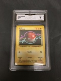 GMA Graded 1999 Pokemon Base Set Unlimited #67 VOLTORB Trading Card - NM 7
