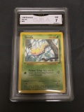 GMA Graded 1999 Pokemon Base Set Unlimited #69 WEEDLE Trading Card - NM 7