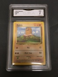 GMA Graded 1999 Pokemon Base Set Unlimited #47 DIGLETT Trading Card - NM 7