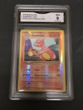 GMA Graded 2016 Pokemon Evolutions #10 CHARMELEON Reverse Holo Trading Card - MINT 9