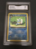 GMA Graded 2000 Pokemon Team Rocket #46 DARK WARTORTLE Trading Card - NM 7