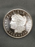 1 Troy Ounce .999 Fine Silver Morgan Dollar Style Silver Bullion Round Coin