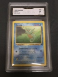 GMA Graded 1999 Pokemon Fossil #49 HORSEA Trading Card - NM 7