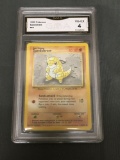 GMA Graded 1999 Pokemon Base Set Unlimited #62 SANDSHREW Trading Card - VG-EX 4