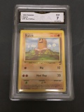 GMA Graded 2000 Pokemon Base 2 Set #71 DIGLETT Trading Card - NM 7