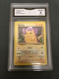 GMA Graded 2000 Pokemon Base 2 Set #87 PIKACHU Trading Card - NM-MT 8