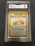 GMA Graded 1999 Pokemon Fossil #58 MR. FUJI Trading Card - EX 5