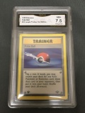GMA Graded 1999 Pokemon Jungle 1st Edition #64 POKE BALL Trading Card - NM+ 7.5