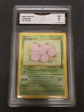 GMA Graded 1999 Pokemon Jungle #52 EXEGGCUTE Trading Card - NM 7