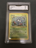 GMA Graded 1999 Pokemon Base Set Unlimited #66 TANGELA Trading Card - NM 7