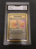 GMA Graded 1999 Pokemon Base Set Unlimited #75 LASS Trading Card - VG-EX+ 4.5