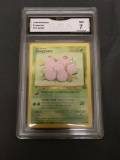 GMA Graded 1999 Pokemon Jungle #52 EXEGGCUTE Trading Card - NM 7
