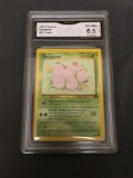 GMA Graded 1999 Pokemon Jungle #52 EXEGGCUTE Trading Card - EX-NM+ 6.5