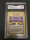 GMA Graded 2000 Pokemon Gym Challenge #122 SAFFRON CITY GYM Trading Card - NM-MT 8