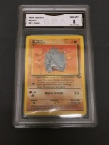 GMA Graded 1999 Pokemon Jungle #61 RHYHORN Trading Card - NM-MT 8