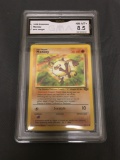 GMA Graded 1999 Pokemon Jungle #55 MANKEY Trading Card - NM-MT+ 8.5