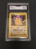 GMA Graded 2000 Pokemon Base 2 Set #87 PIKACHU Trading Card - NM-MT+ 8.5