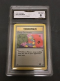 GMA Graded 2000 Pokemon Team Rocket #78 GOOP GAS ATTACK Trading Card - EX-NM 6