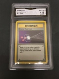 GMA Graded 1999 Pokemon Base Set Unlimited #81 ENERGY RETRIEVAL Trading Card - VG-EX+ 4.5