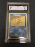 GMA Graded 1999 Pokemon Base Set Unlimited #65 STARYU Trading Card - NM-MT 8
