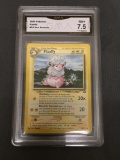 GMA Graded 2000 Pokemon Neo Genesis #34 FLAAFFY Trading Card - NM+ 7.5