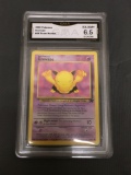 GMA Graded 2000 Pokemon Team Rocket #54 DROWZEE Trading Card - EX-NM+ 6.5