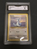 GMA Graded 1999 Pokemon Base Set Unlimited #26 DRATINI Trading Card - EX-NM 6