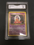 GMA Graded 1999 Pokemon Base Set Unlimited #31 JYNX Trading Card - NM-MT 8