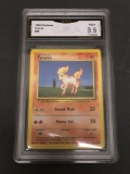 GMA Graded 1999 Pokemon Base Set Unlimited #60 PONYTA Trading Card - VG+ 3.5
