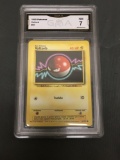 GMA Graded 1999 Pokemon Base Set Unlimited #67 VOLTORB Trading Card - NM 7
