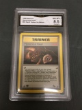 GMA Graded 1999 Pokemon Fossil 1st Edition #62 MYSTERIOUS FOSSIL Trading Card - NM-MT+ 8.5