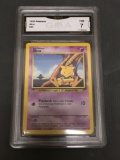 GMA Graded 1999 Pokemon Base Set Unlimited #43 ABRA Trading Card - NM 7