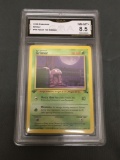 GMA Graded 1999 Pokemon Fossil 1st Edition #48 GRIMER Trading Card - NM-MT+ 8.5