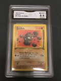 GMA Graded 1999 Pokemon Fossil 1st Edition #47 GEODUDE Trading Card - NM-MT+ 8.5