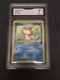 GMA Graded 1999 Pokemon Jungle #53 GOLDEEN Trading Card - NM 7