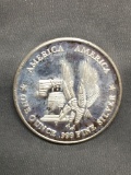 1 Troy Ounce .999 Fine Silver America America Trade Unit Silver Bullion Round Coin