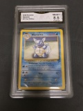 GMA Graded 2000 Pokemon Base 2 Set #63 WARTORTLE Trading Card - NM-MT+ 8.5