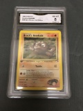 GMA Graded 2000 Pokemon Gym Heroes 1st Edition #38 BROCK'S GEODUDE Trading Card - NM-MT+ 8.5